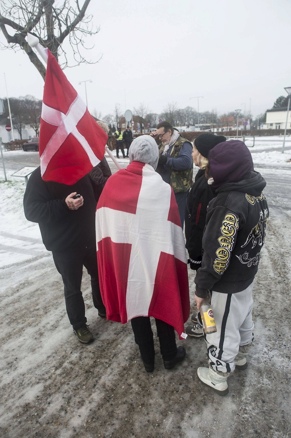 Mnoho Dánů proti přítomnosti migrantů v zemi protestuje.