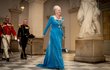 Dánská královna Markéta II. během oslav 50. výročí jejího nástupu na trůn