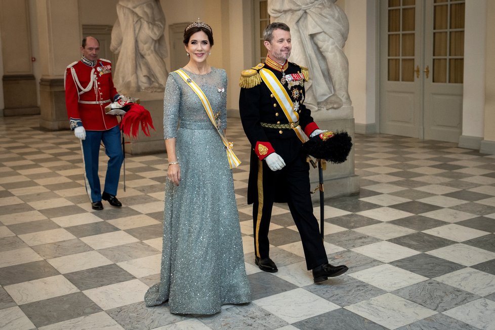 Nový dánský král Frederik s královnou Mary Elizabeth
