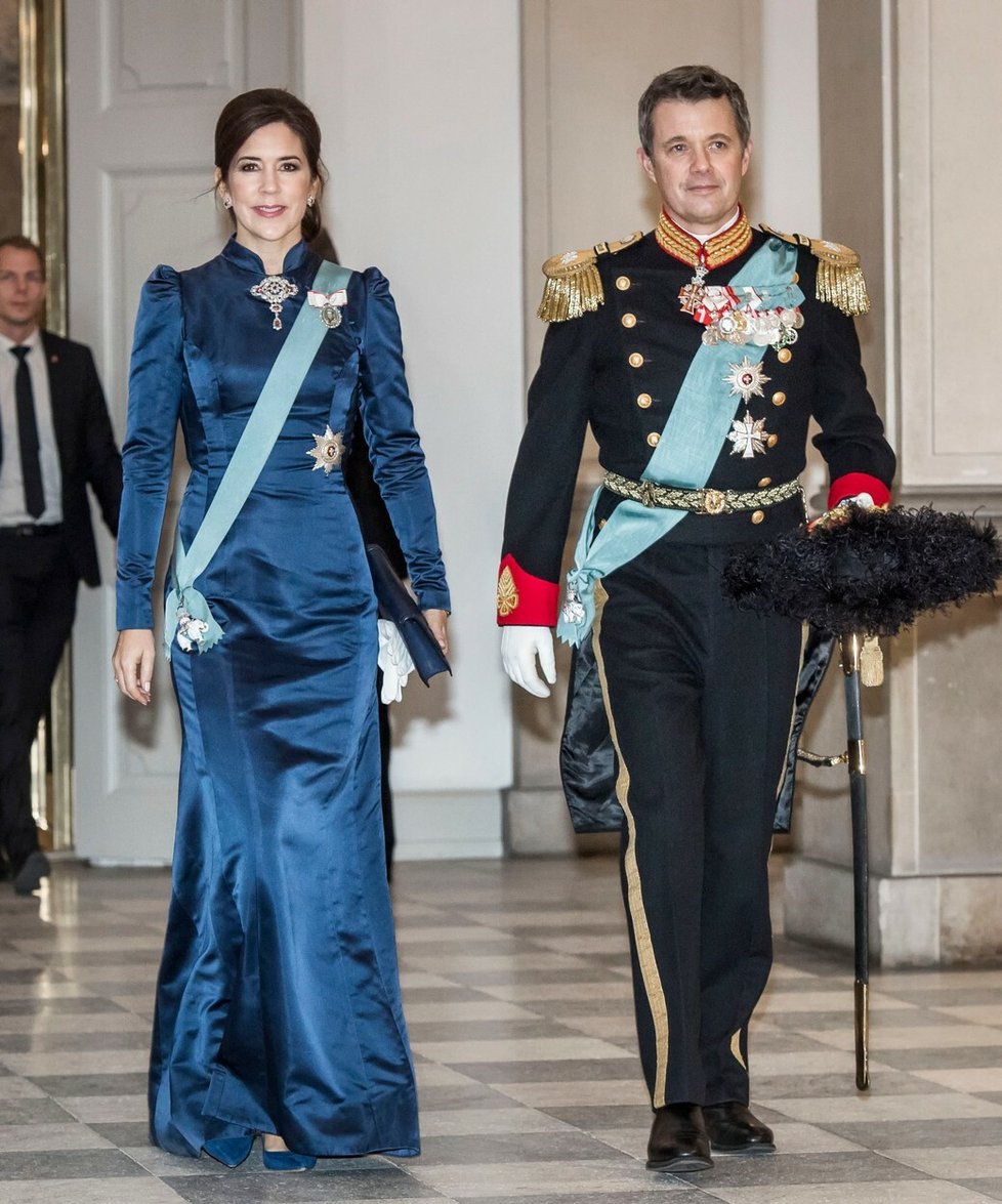 Dánský korunní princ Frederik s manželkou Mary Elizabeth