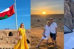 Danuše Nerudová s manželem Robertem na dovolené v Ománu