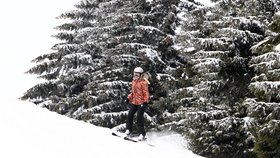 Dara vyrazila lyžovat do Špindlerova Mlýna