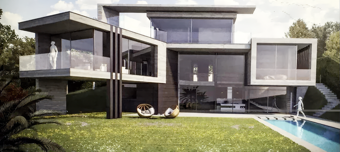 Architekt Manzetti ukázal, jak by měl dům vypadat.