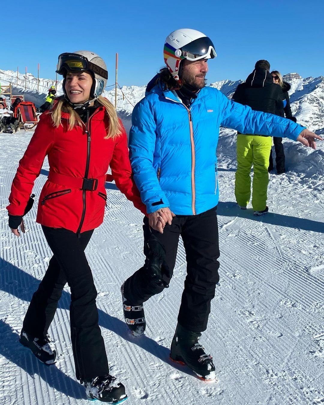 Dara Rolins s Nedvědem vyrazila lyžovat do Itálie.