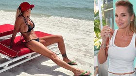 Dara v Miami na pláži chytá bronz i pozornost.
