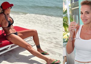 Dara v Miami na pláži chytá bronz i pozornost.