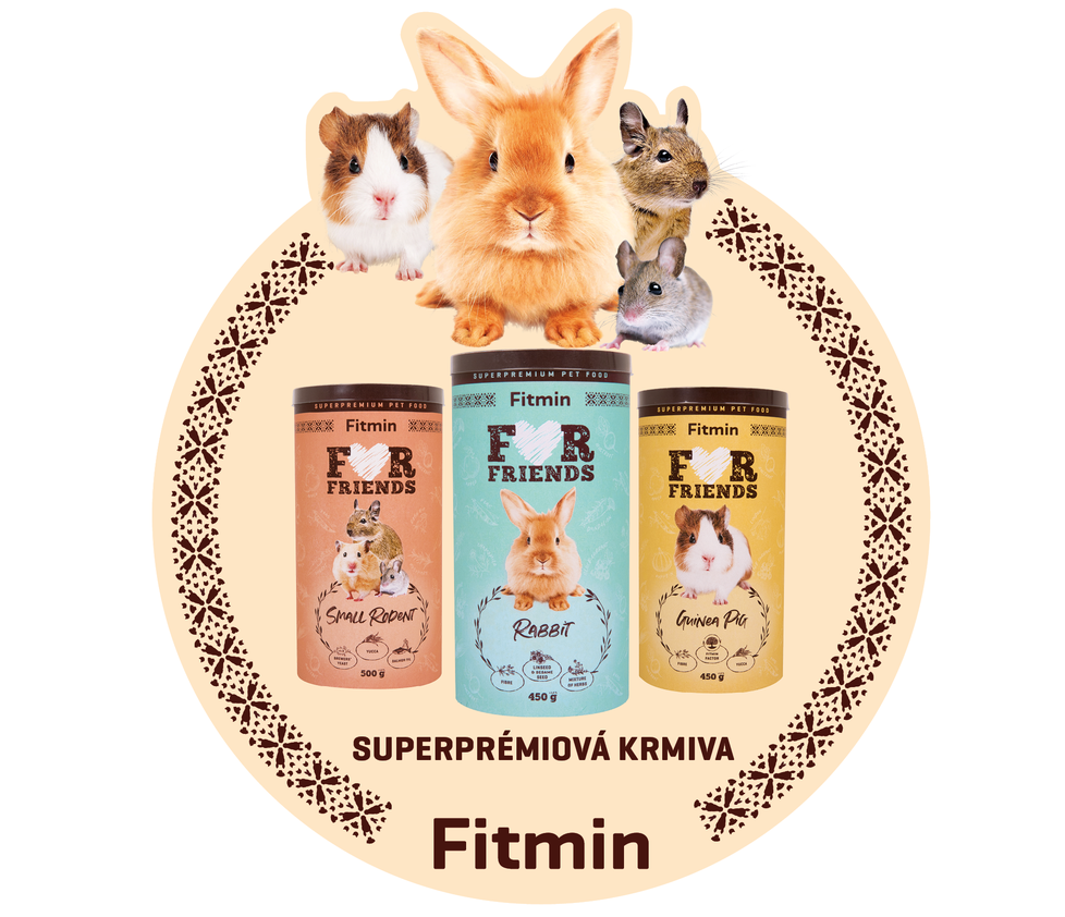 Fitmin for friends, to nejlepší pro malé hlodavé kamarády, od 129 Kč
