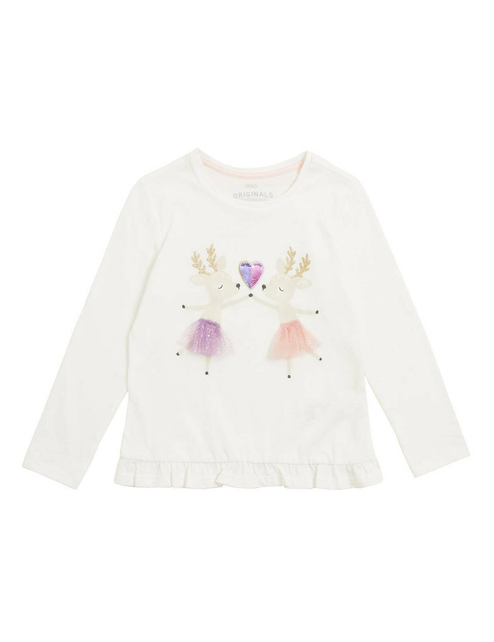Vánoční svetr pro děti s motivem jelínků, 269 Kč, Marks & Spencer