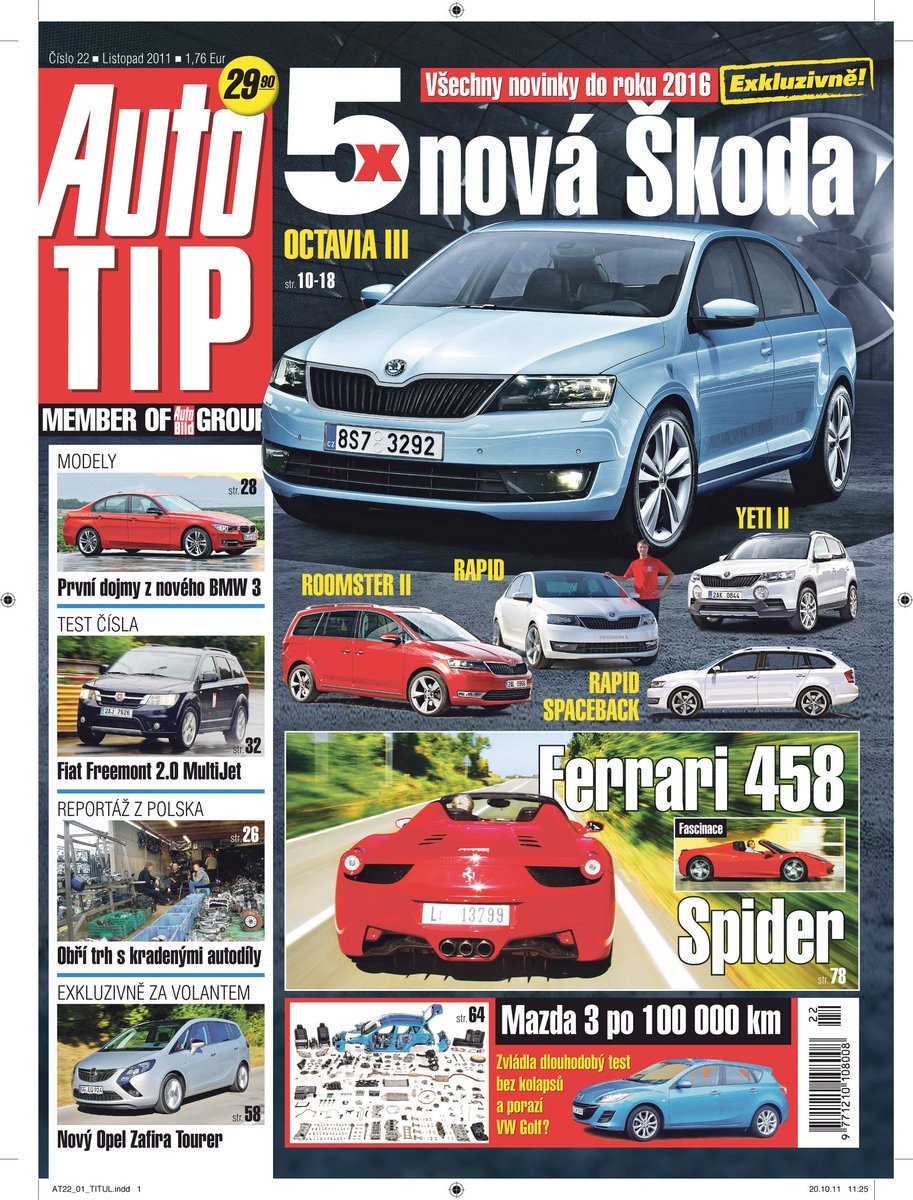 Předplatné časopisu Auto TIP, 26 čísel za 754 Kč.