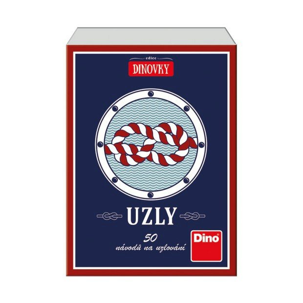 Cestovní verze hry Uzly obsahuje 50 kartiček s návody na vázání uzlů a modrý a bílý provázek, na kterém si vaši zdatnost můžete hned vyzkoušet, 299 Kč, www.hugochodibos.cz