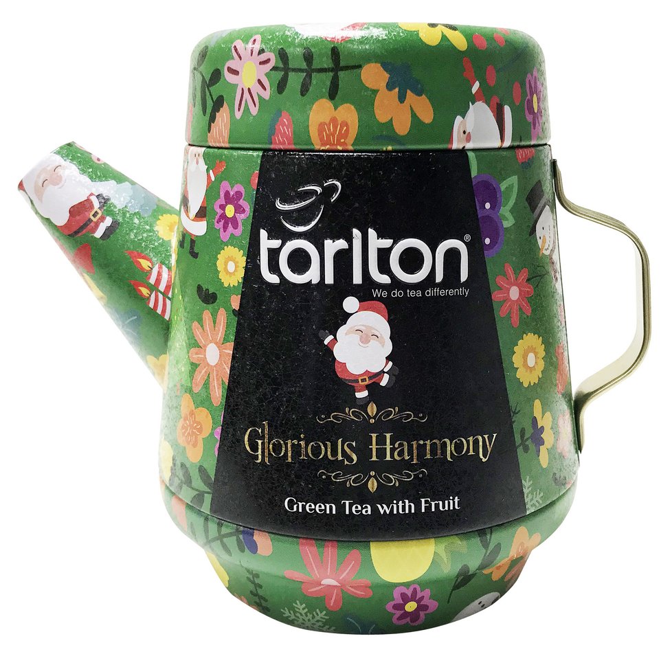 Kouzelná konvička s&nbsp;čajovou směsí TARLTON Tea Pot Glorious Harmony Green Tea, 200 Kč, www.caje-mixtee.cz