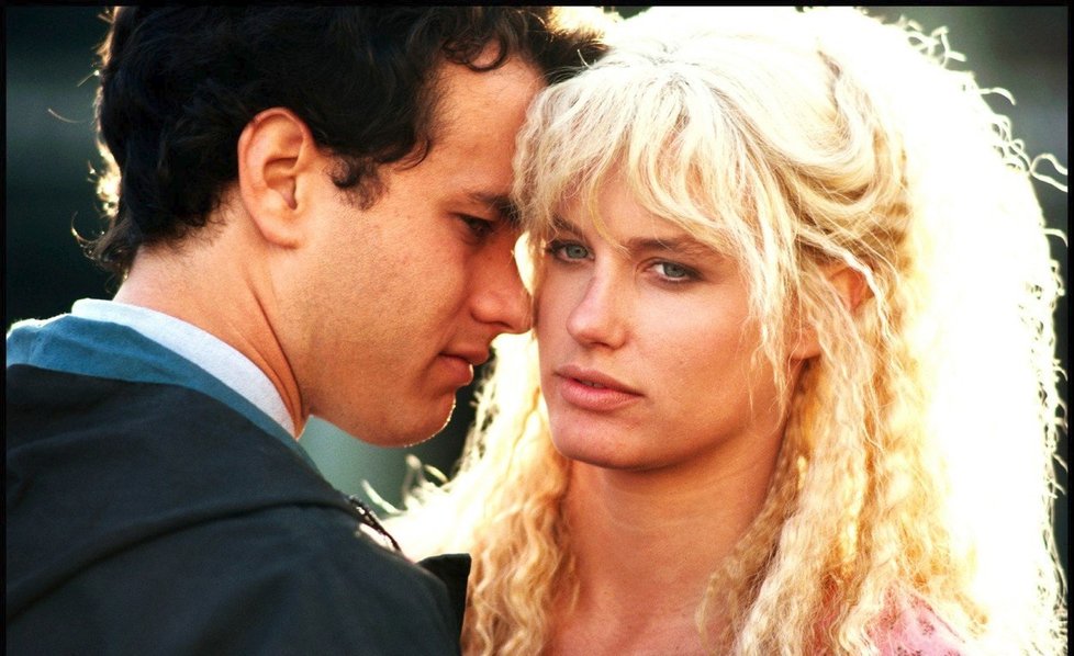 Daryl Hannah a Tom Hanks ve filmu Žbluňk!