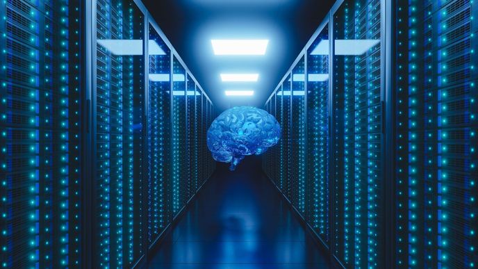 AI datacentrum. Ilustrační snímek. AI datacentrum. Ilustrační snímek.
