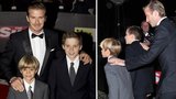 Pyšný táta David Beckham: Syny hodil do gala
