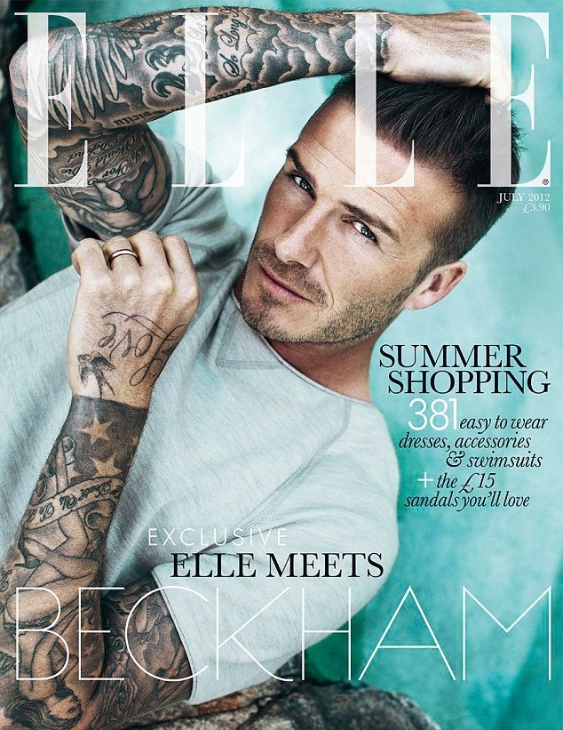 I přesto se ale David Beckham objevil na obálce červencového vydání časopisu Elle