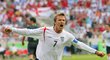David Beckham slaví gól na MS 2006 David Beckham slaví gól na MS 2006