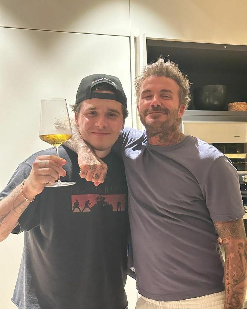 David Beckham se synem Brooklynem