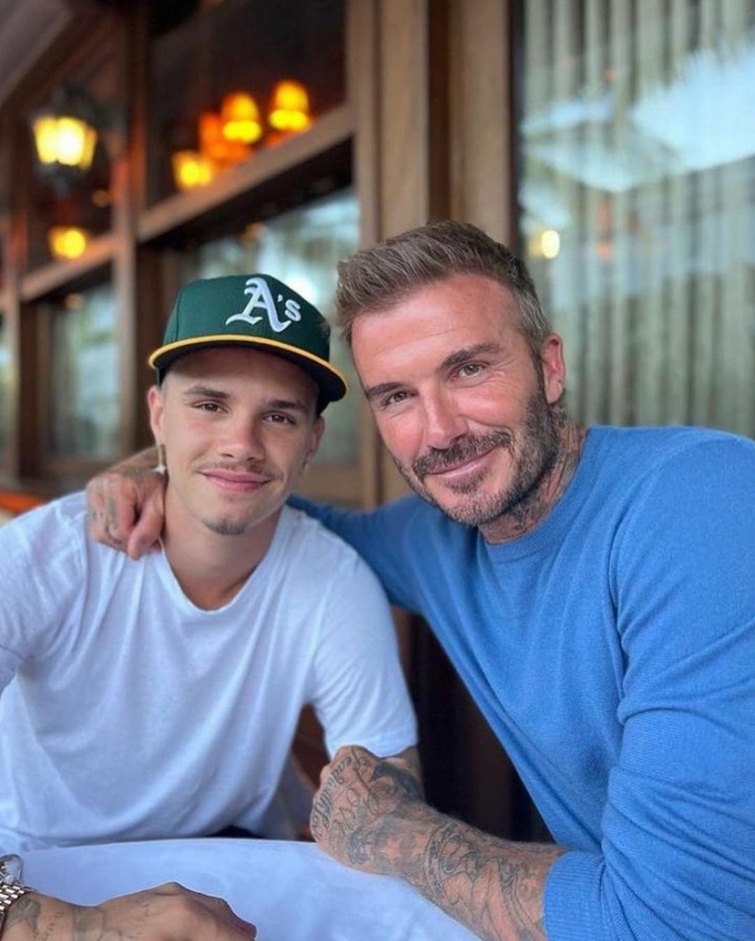 David Beckham se synem Romeem