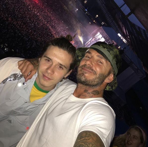 David Beckham se synem Brooklynem