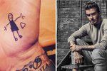 David Beckham má několik tetování věnovaných svým dětem.