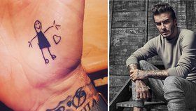 Johnny Depp, David Beckham a další slavní, kteří mají tetování kvůli dětem
