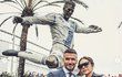 David Beckham a Victoria pod sochou