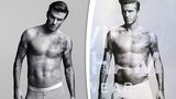 David Beckham se svlékl ale... Ve fotoshopu mu upravili jeho mužství