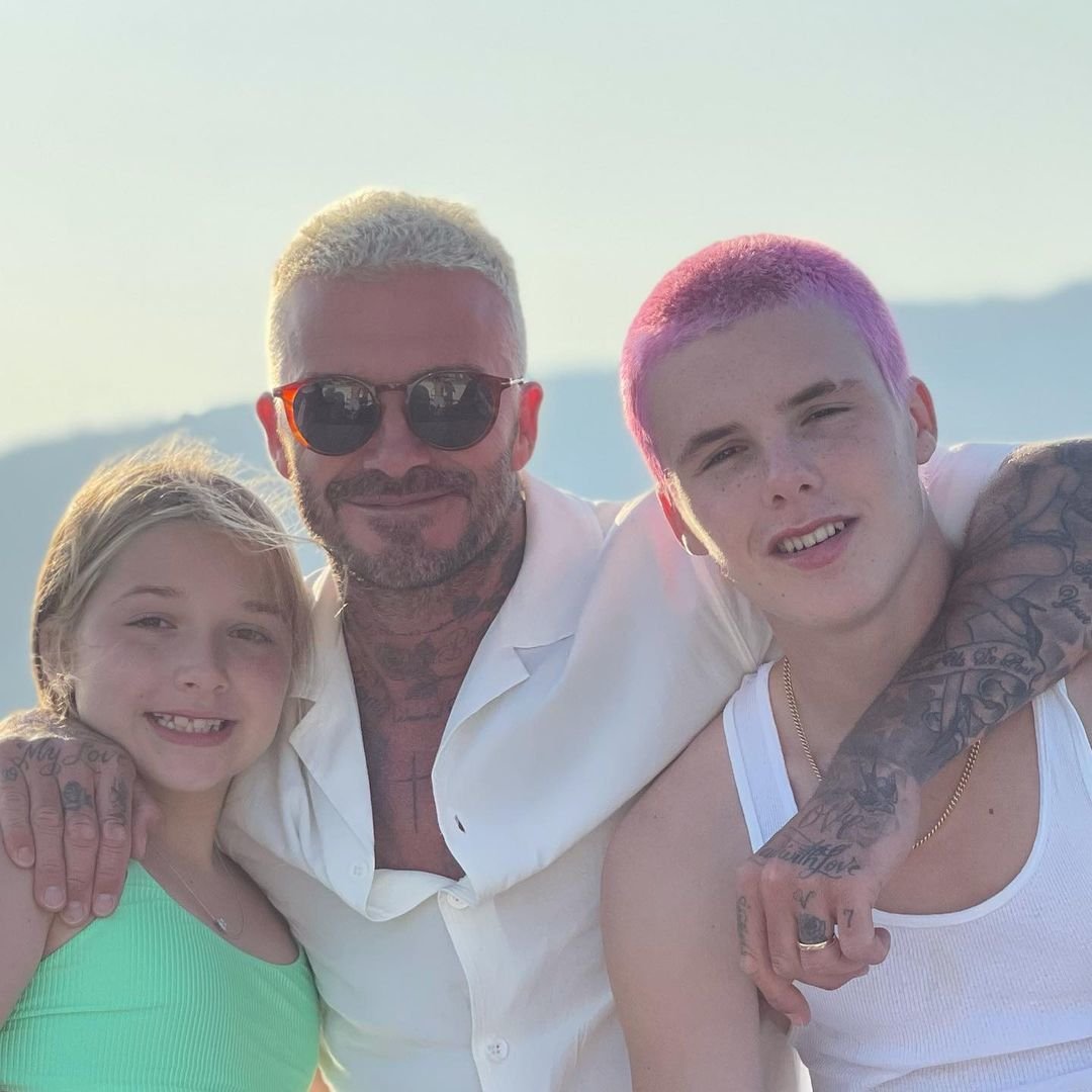 David Beckham s dcerou Harper a synem Romeem