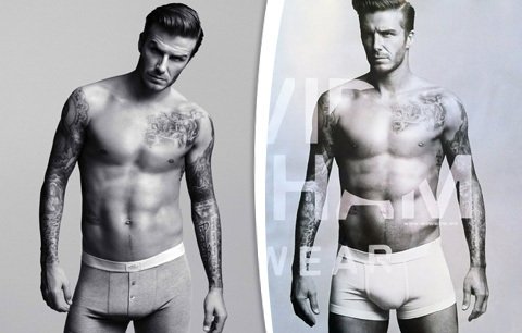 David Beckham se svlékl do trenek při focení reklamy pro nejmenovaný módní řetězec