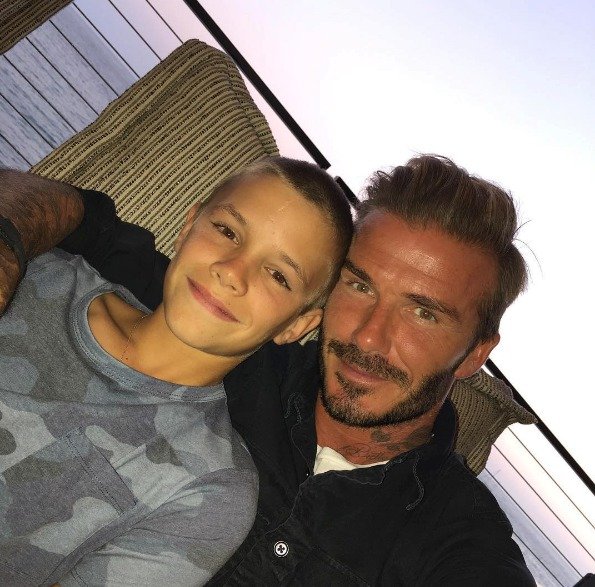 David Beckham se synem Romeem