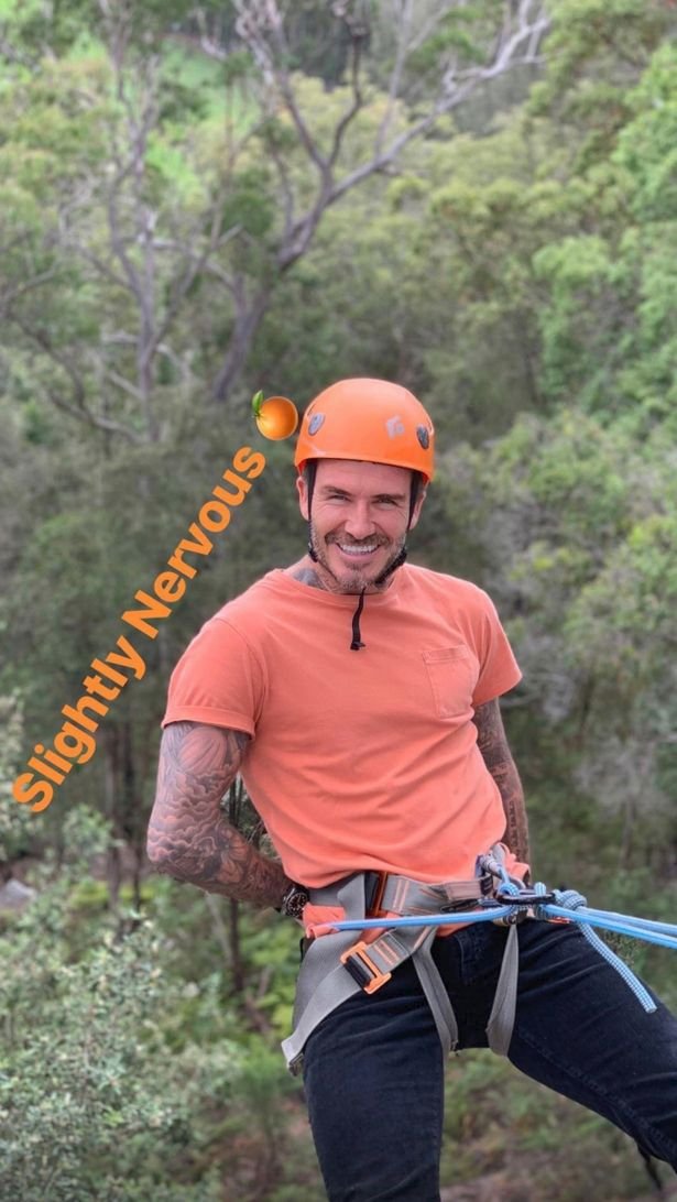 David Beckham na dovolené v Austrálii