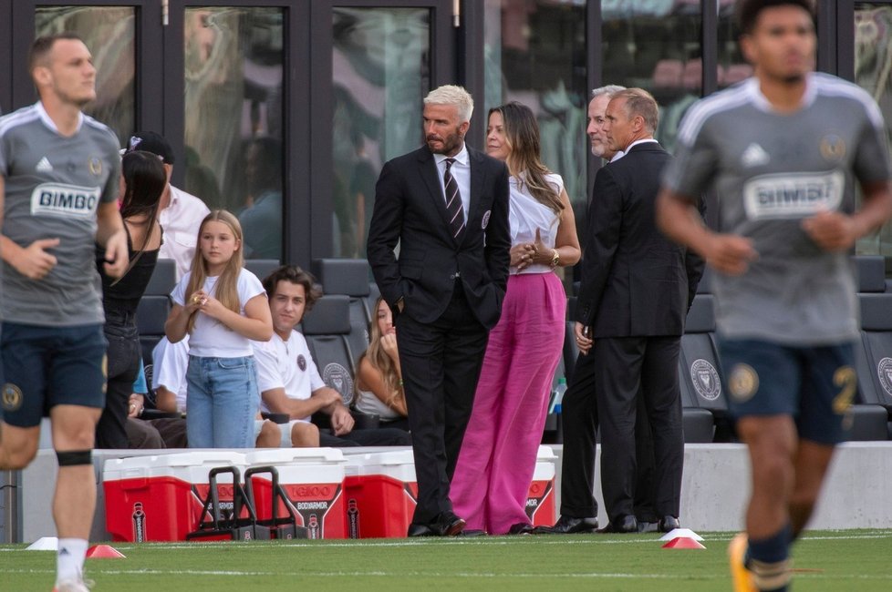 David Beckham na utkání Inter Miami FC