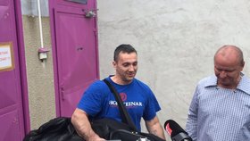 Šéf Berdychova gangu David Berdych po propuštění z věznice