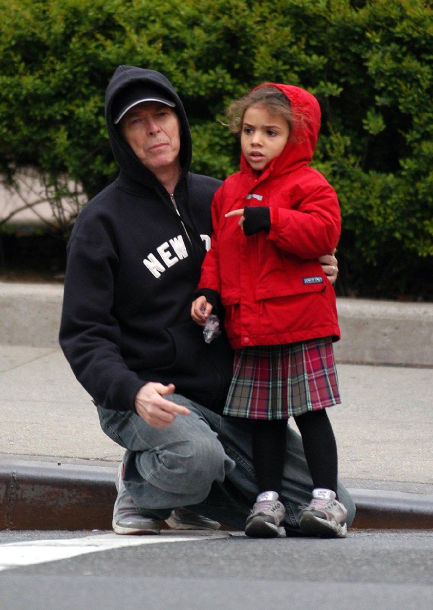 David Bowie s dcerkou Alexandrií, která mu změnila život.