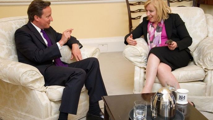 David Cameron a Iveta Radičová