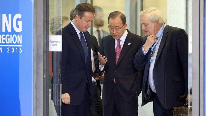 David Cameron a Pan Ki-mun