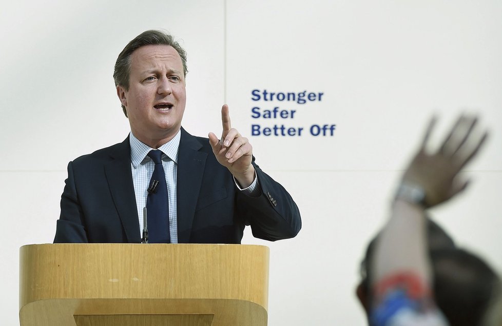 Britský premiér David Cameron a kampaň proti brexitu - za setrvání V. Británie v EU