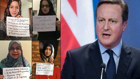 Muslimky to „nandaly“ Cameronovi: Nejsme žádné submisivní puťky 