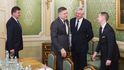 Britský ministr pro brexit David Davis na setkání se slovenskými politiky