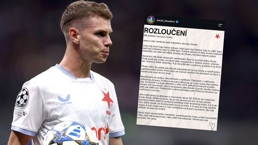 David Douděra se loučí se Slavií