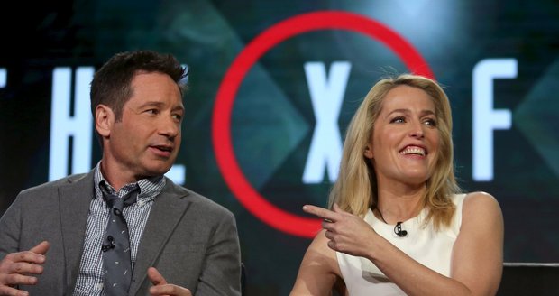 David Duchovny a jeho partnerka Gillian Andersonová