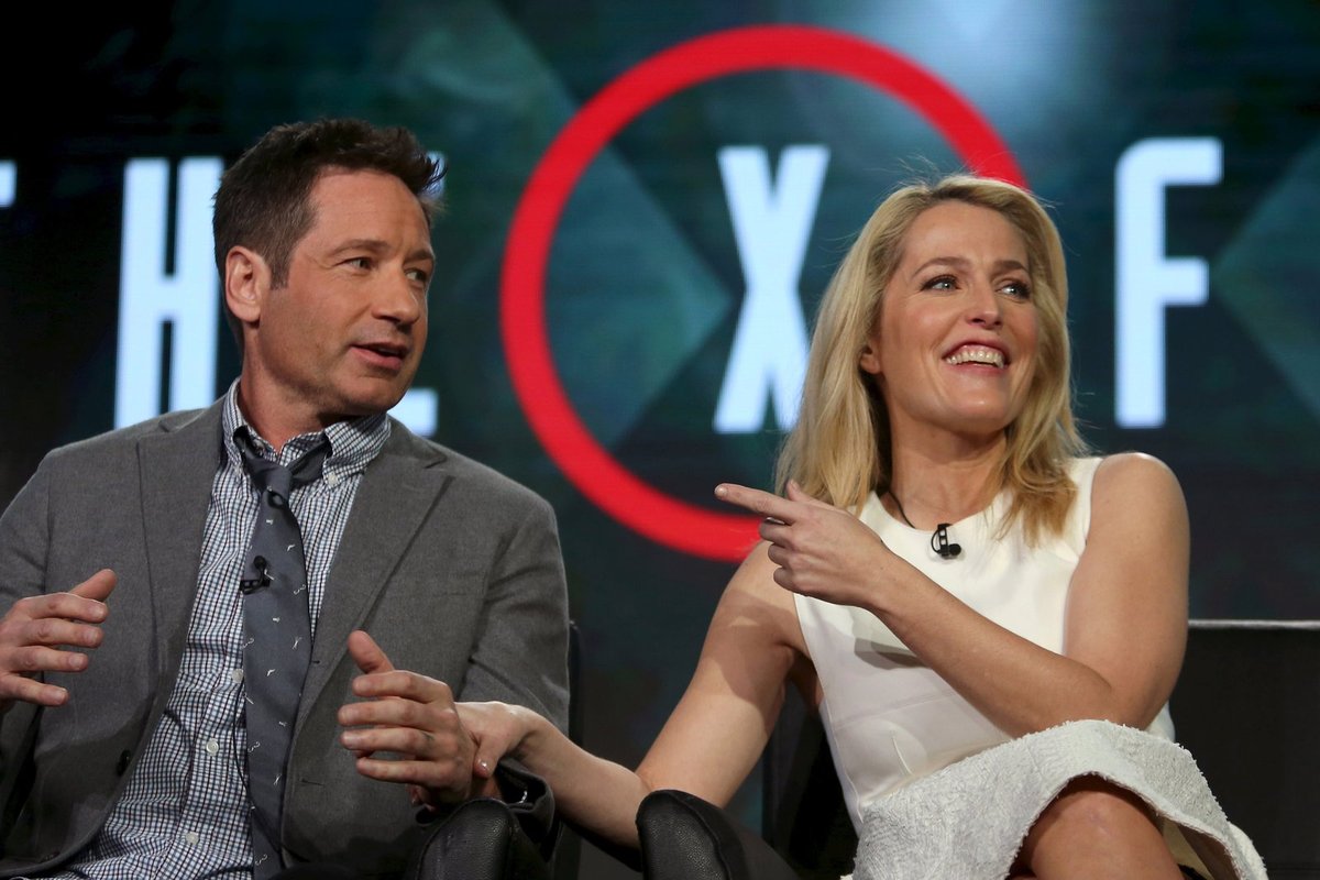 David Duchovny a jeho partnerka Gillian Andersonová