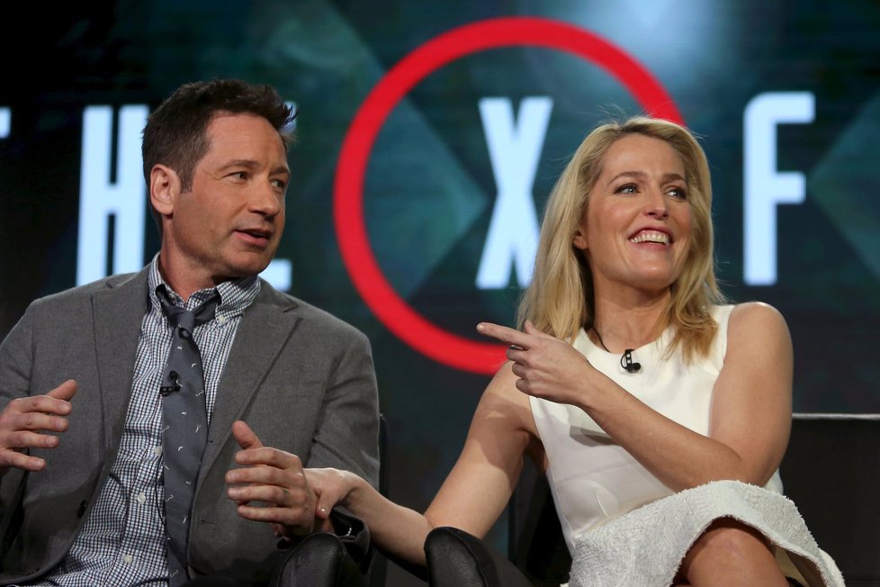 David Duchovny a jeho partnerka Gillian Andersonová