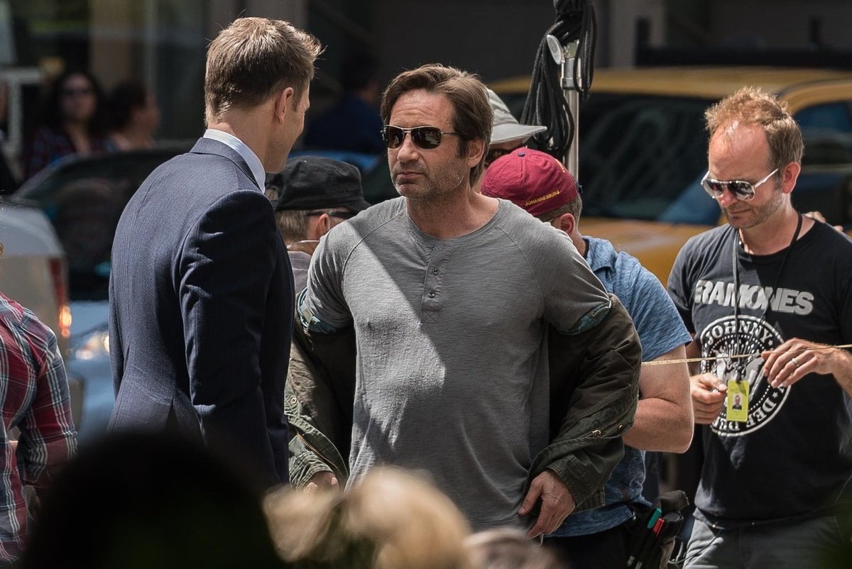 David Duchovny na place.