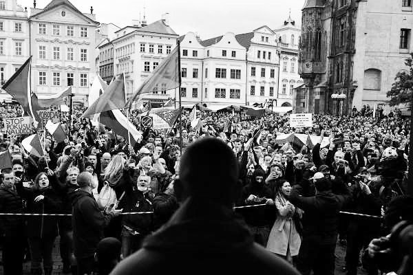 David Gránský se vyjadřoval k demonstracím na Staroměstském náměstí.