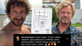 Za uvězněného Davida Křížka se postavil Maroš Kramár: Často na tebe myslím!