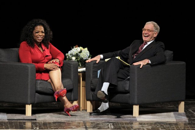 Legendy americké talk show David Letterman s Oprah Winfrey