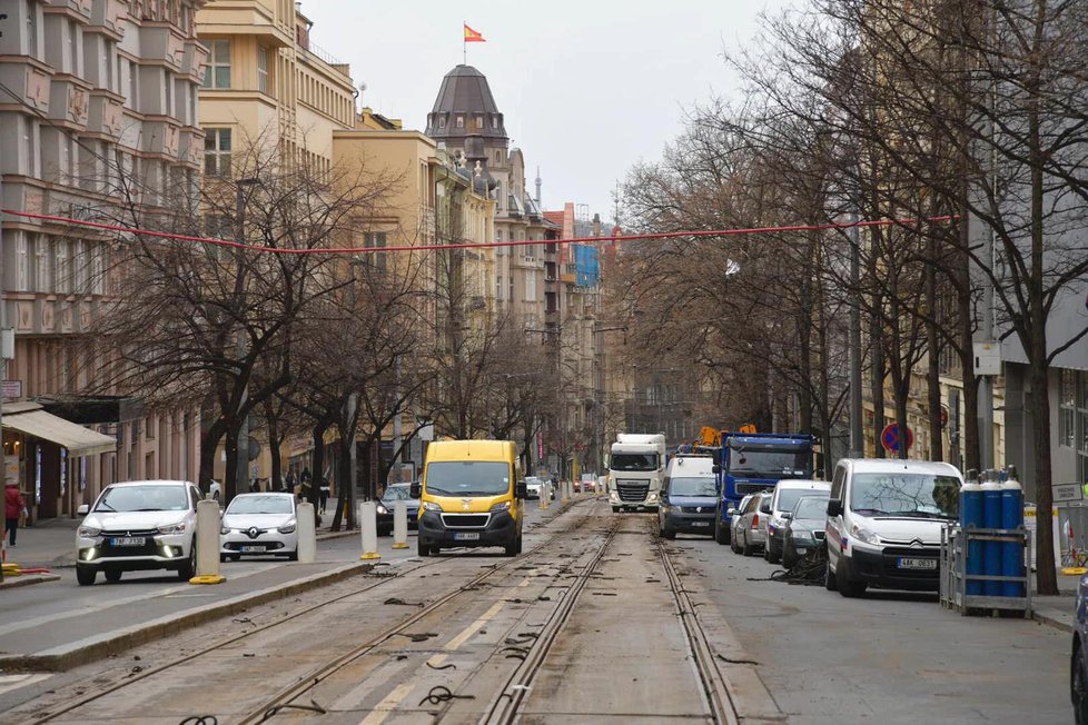 Začala rekonstrukce Vinohradské ulice.