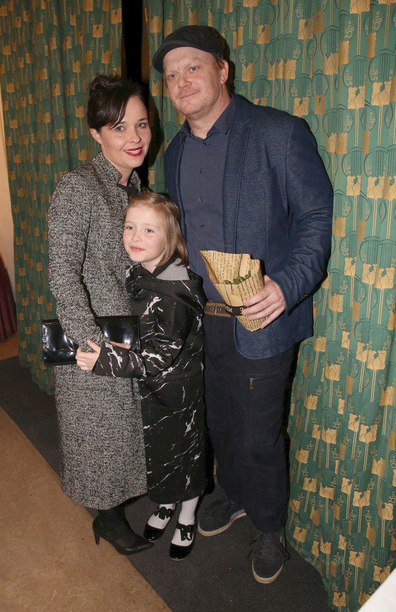 David Novotný s manželkou a dcerou.