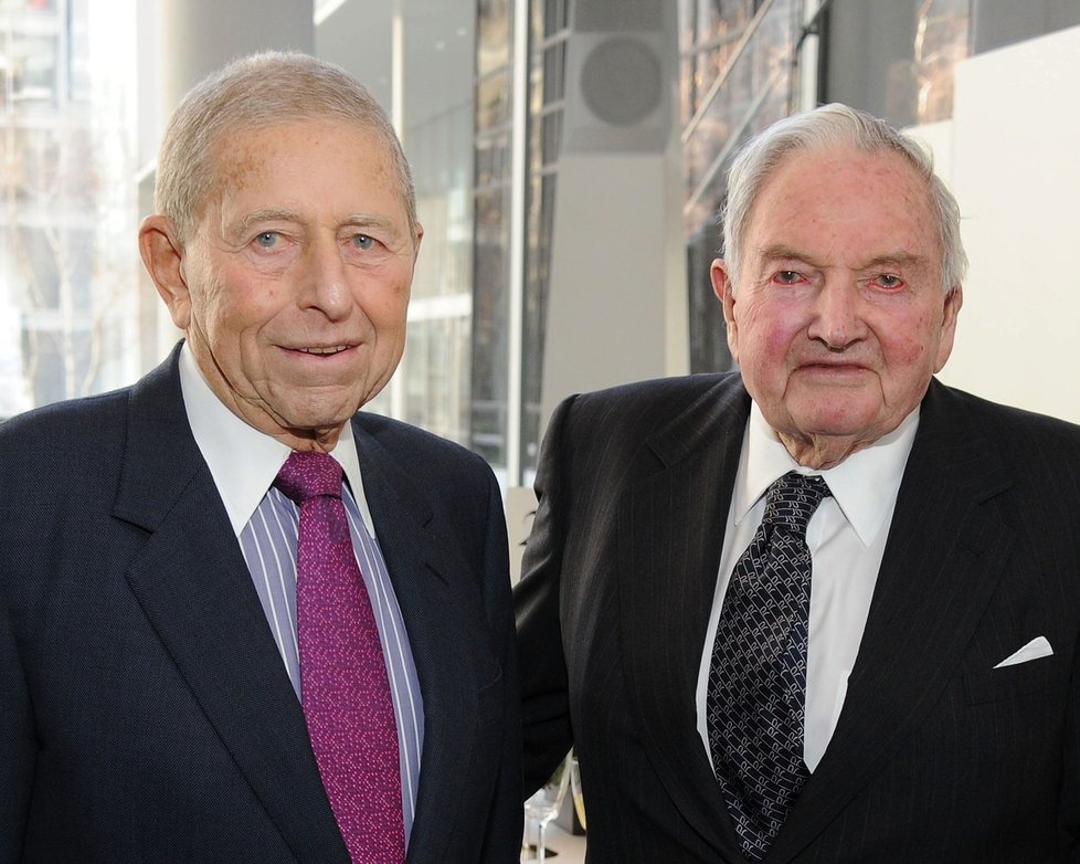 David Rockefeller s podnikatelem Ronaldem Stantonem